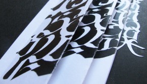 Catálogo de Blancos y Negros caligráfico